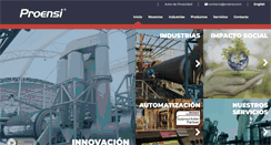 Desktop Screenshot of proensi.com